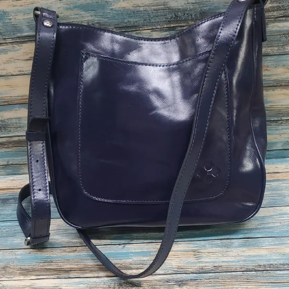Patricia Nash Midnight Blue Leather Shoulder Bag - Picture 7 of 7